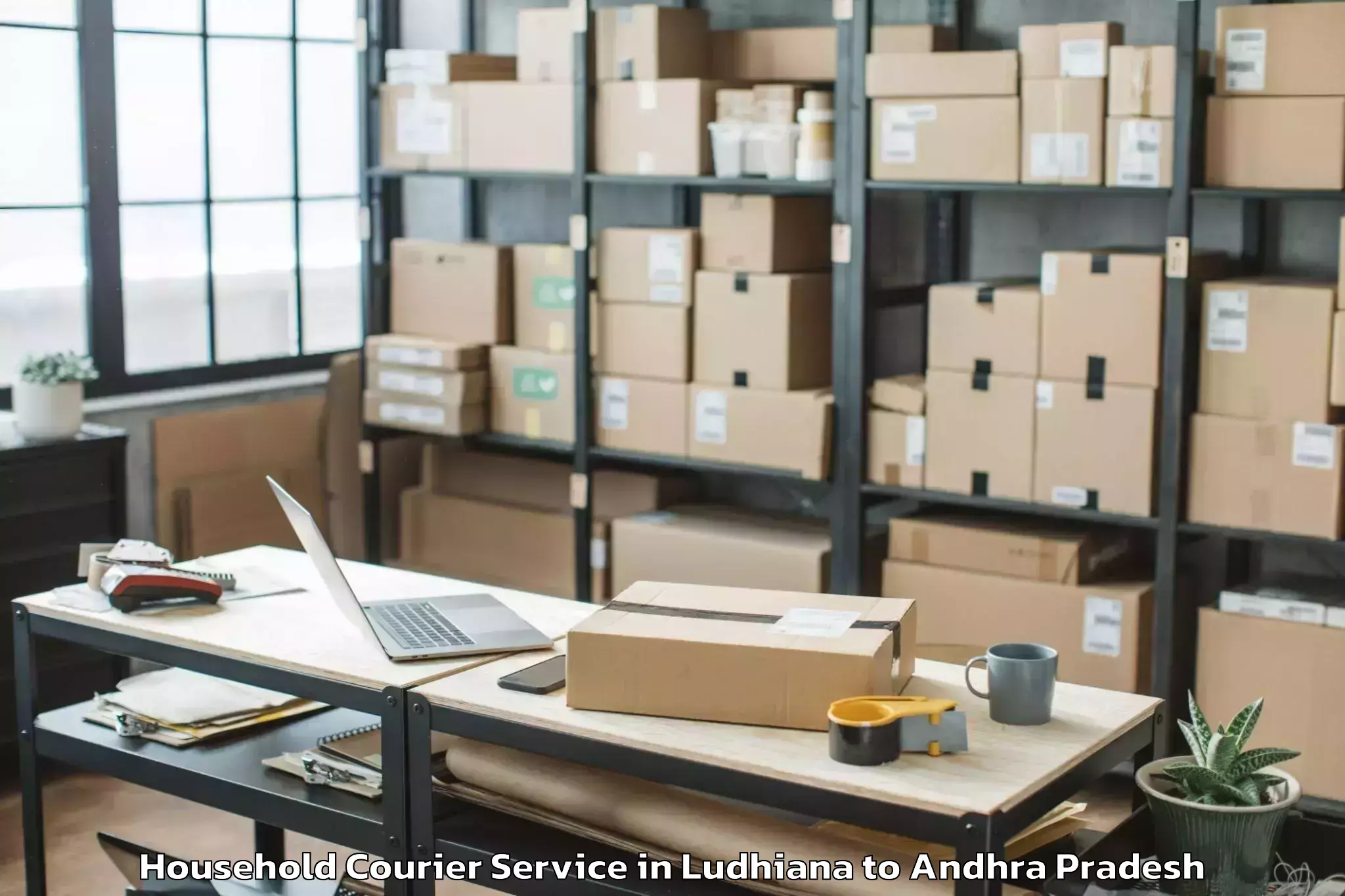 Book Your Ludhiana to Voletivaripalem Household Courier Today